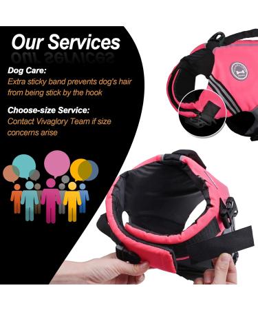Vivaglory Sportstil Fluid Dog Life Jacket - Adjustable Durable Safe Buoyancy for Large Dogs (Neon Pink L: 66-79 cm) - Buy Online on GoSupps.com