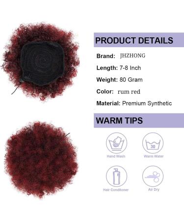 JHZHONG Afro Puff Drawstring Ponytail for Black Women Short Kinky Curly Afro Ponytail Synthetic Hair Afro Bun Drawstring Ponytail for Women Girls (FB-D1-TBUG Large (Pack of 1)) Large (Pack of 1) FB-D1-TBUG - Buy Online on GoSupps.com