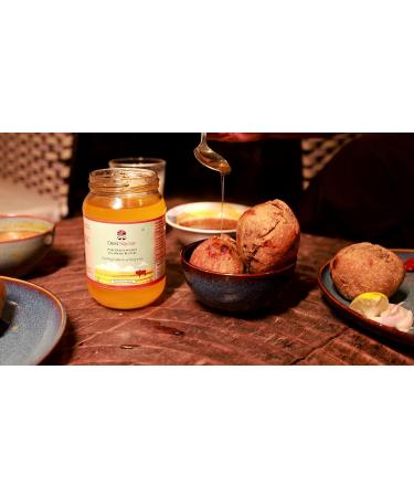 Organic Grass Fed Ghee - Desi Savour | 15 Oz Unsalted Clarified Butter | Gluten Free Keto Paleo Friendly | Lactose Reduced Non-GMO Rich in Vitamins & Omegas - Buy Online on GoSupps.com