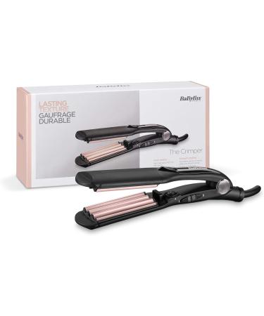 BaByliss The Crimper Crimping Iron - 10 Temperature Settings up to 210 C Automatic Switch-off Pink Black 2165CE - International Shipping Available - Buy Online on GoSupps.com