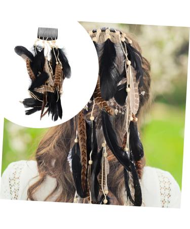 SKISUNO Hair Accessories Women Hair Accessories Headdress Exquisite Plume Headdress Elegant Headbands for Women Party Plume Headbands Decorative Plume Headbands Party Favors - Buy Online on GoSupps.com