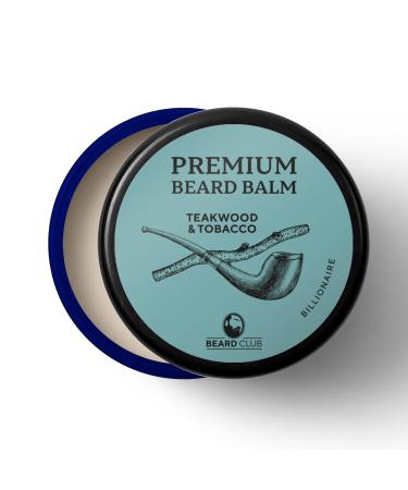 Beard Club Beard Balm for Men - Billionaire - Premium Beard Conditioner and Softener for Shaping and Styling Prevents Itching and Flaking - Natural and Organic - Butter Beard Wax for Men