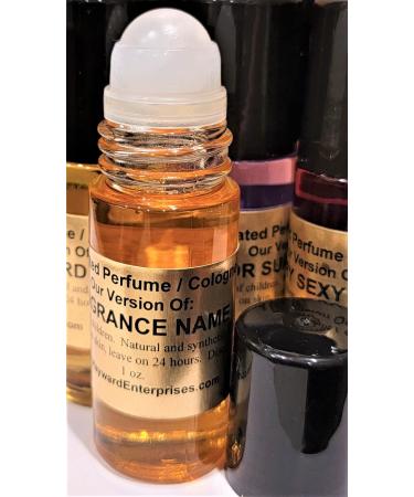 Brand Perfume Oil Comparable to COOL CITRUS & BASIL for Men and Women Eau de Parfum 1 oz. (30ml) Glass Roll on