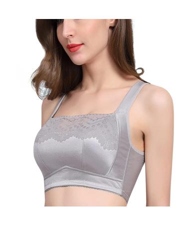 Mastectomy silicone breast prosthesis for women special BHS Post Operations Bhs Sexy Pointed Bralette with complete cover and bags xl gray