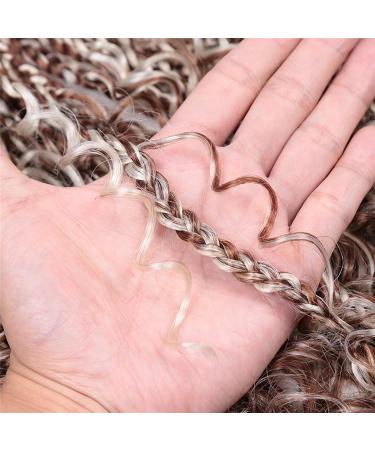 MeliSay 5 Packs Box Braids Crochet Hair Extensions - Curly 35.6cm Synthetic Afro Kinky Braiding Hair for Black Women (Passion Twist Faux Locs) - P30/613 - Buy Online on GoSupps.com