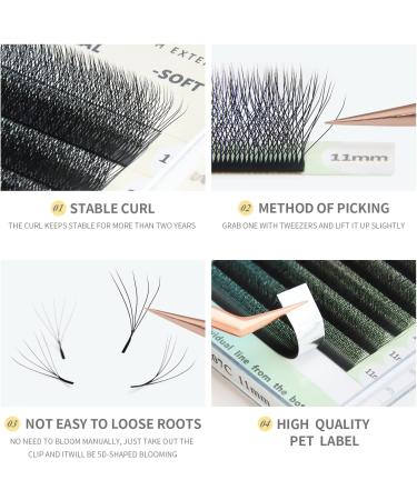 ANNAFRIS Premade Fan Lash Extension 5D W 0.07 D Curl 9-13mm Pre Made Russian Volume Eyelash Hand Woven Lash Soft Faux Mink False Lashes(5D W 0.07 D Curl 9-13mm MIX) 0.07-D-9-13mm - Buy Online on GoSupps.com