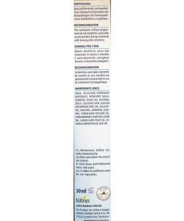 H bner Silicea Toothpaste without peppermint oil 2 x 50 ml double pack - Buy Online on GoSupps.com