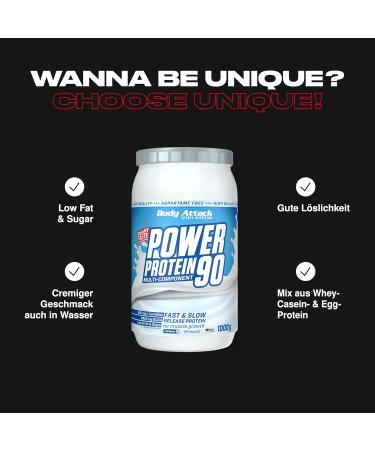 Body Attack Power Protein 90 Shake 1 kg Banana - Buy Online on GoSupps.com