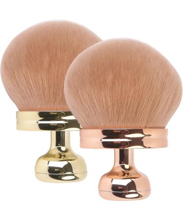 Self Tanner Brush Oval Self Tanning Brush 2.8" Dia. Large Body Brush Makeup Soft Reusable Sunscreen Applicator for Makeup Legs Arms Face Body Rose Gold Rose Red - Buy Online on GoSupps.com