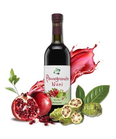 Pomegranate Noni - Sweet Noni Juice That Mix ripen Noni Liquid Over 365 Days with Pomegranate, 25oz Bottles | Noni Juice | Noni Drink | Nona Juice | Pomegranate | Pomegranate Drink