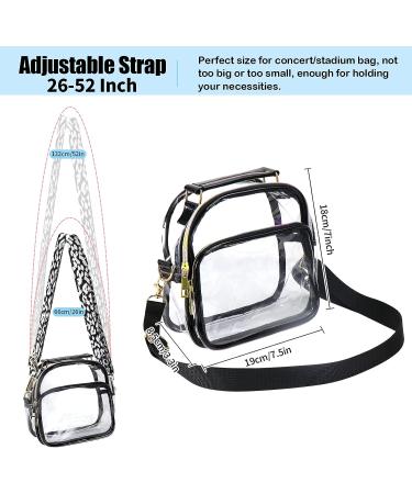 Hysagtek Clear Purse for Women - Stadium Approved Crossbody Bag - Buy Online on GoSupps.com