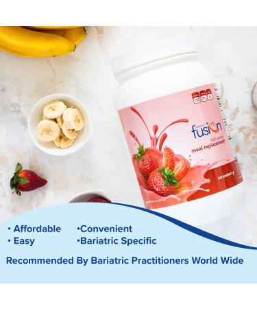 Bariatric Fusion Strawberry Meal Replacement Protein Powder - 27g, 21 Servings, Gluten-Free, No Aspartame or Sugar - Buy Online on GoSupps.com
