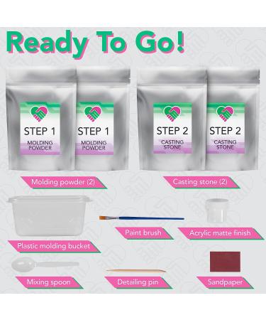 Luna Bean Baby Keepsake Hand Casting Kit - Infant Hand & Foot Mold - Clear Sealant Matte Finish - Perfect for First Birthday & Newborn Gifts - Buy Online on GoSupps.com