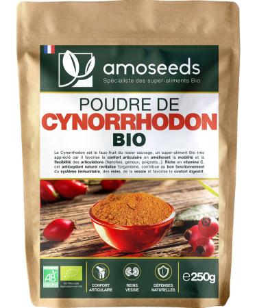 Organic Rose Hip Powder 250G | Joints Mobility Antioxidant Vitamin C Vitality | Superior Quality