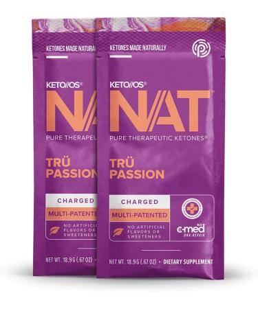 Keto//OS NAT Tru Passion Exogenous Ketones - BHB Salts Supplement for Energy Boost (20 Count) - Buy Online on GoSupps.com
