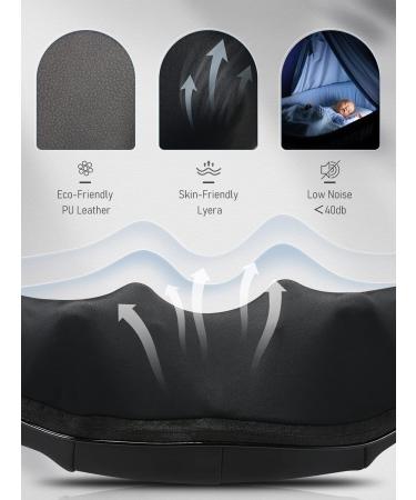 Shoulder & Neck Massager - 3D Shiatsu Back Massage Device with Heat for Ultimate Muscle Pain Relief - Black - Buy Online on GoSupps.com