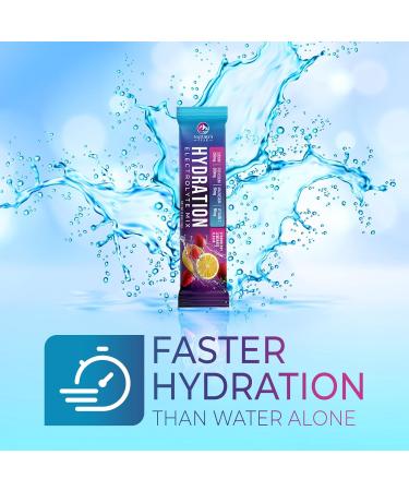 Electrolyte Hydration Packets - Best Electrolytes Drink Mix - Sugar Free Formula with Sodium Potassium Magnesium Zinc & Vitamin C for Dehydration Relief and Rehydration Strawberry Lemon (32 Pack) Strawberry Lemonade 2 P  - Buy Online on GoSupps.com