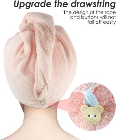 Microfibre Hair Towel 3 Pack Super Absorbent Hair Towel Wrap with Button Design. Extremely Soft Hair Wrap Towel Traveling Beach Excursions Sports Grey/Pink/Purple Microfibre Towel - Buy Online on GoSupps.com