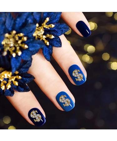 RUNRAYAY 40Pcs 3D Dollar Sign Nail Art Charms with Rhinestones Gold Nail Studs Diamonds for Nail Art Accessories Retro Nail Jewelry Decoration for DIY Crafts Nail Decor - Buy Online on GoSupps.com