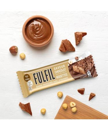 FULFIL - Protein Bar with Vitamins - Chocolate & Hazelnut flavor - Functional and gourmet bar - Easy to take with you - 15 b - Buy Online on GoSupps.com