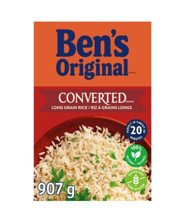 BEN'S ORIGINAL CONVERTED Long Grain Parboiled Rice 907g Box Original Converted Rice 907 g (Pack of 1)