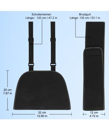Supegear Adjustable Arm Loop Shoulder Brace - Comfortable Support for Rotator Cuff Broken Wrist Elbow & Arm Unisex Black - Buy Online on GoSupps.com