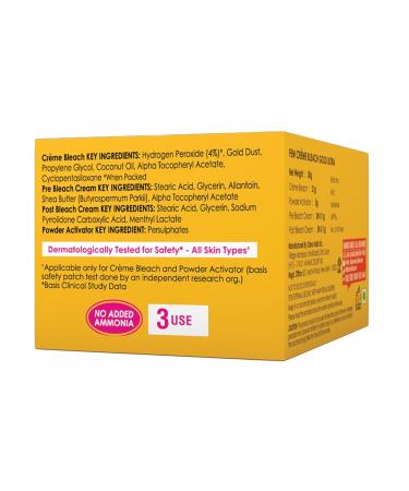Fem Gold Ultra Cream Bleach 30g - Gentle Skin Lightening & Hair Removal for All Skin Types - Buy Online on GoSupps.com