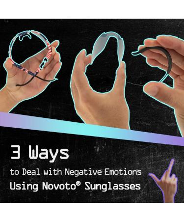 Novoto Polarized Viper Sunglasses for Youth | UV400 Protection Pitviper-style Sunglasses for Men & Women - Flag Blue - Buy Online on GoSupps.com