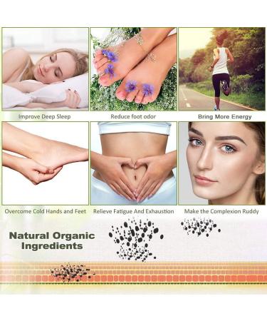 Kapmore 100pcs Foot Pads for Anti-Stress Relief, Natural Cleansing Foot Pads with Adhesive Sheets, White - Foot Care Essential - Buy Online on GoSupps.com
