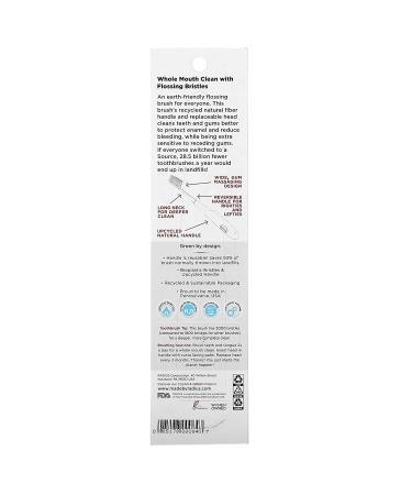 RADIUS Source Floss Toothbrush | Super Soft, Replaceable Head - Buy Online on GoSupps.com