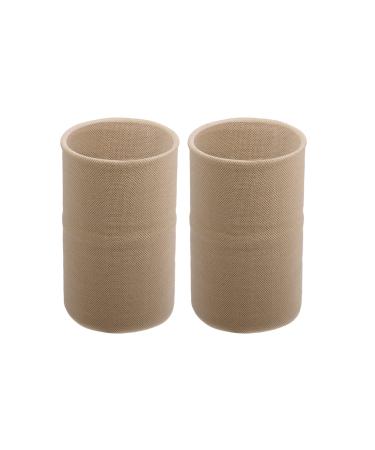 VOCOSTE Pair Wrist Bands Wrist Compression Sleeves Elastic Thin Wrist Brace Support for Women and Men Beige Size L L Beige