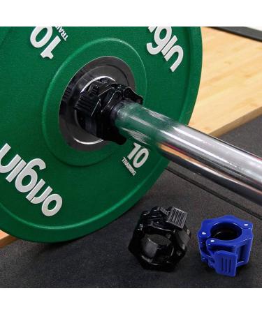 Buy Elegance-go Dumbbell Closures - 4 Quick Lock Barbell Clamps (25mm) for All Workouts - Blue & Black - Buy Online on GoSupps.com