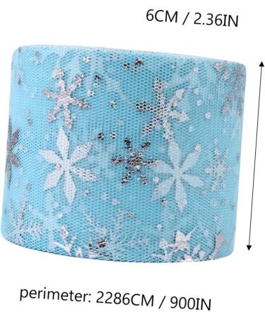 NUOBESTY 1 Roll Roll American Mesh Rolls Christmas Sto The Tulle Spool Snowflake Gauze Material Bow Tie - Buy Online on GoSupps.com
