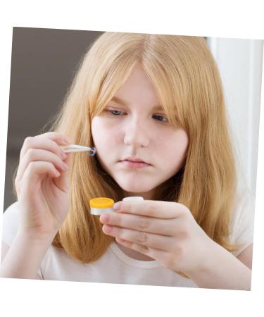 Partykindom Colored Contact Lens Case Set - 4 Protective Covers for Eye Care Perfect Pink Holder - Buy Online on GoSupps.com