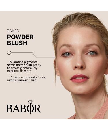 Babor Satin Blush - Compact Blush Powder with Shimmer for Natural Glow | 5.8g 02 Rose - Silky Soft Texture | International Shipping Available - Buy Online on GoSupps.com