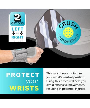 BraceAbility Court Comfort Wrist Brace - Small Right Compression Sleeve for Tennis Pickleball & Racquet Sports Pain Relief - Buy Online on GoSupps.com