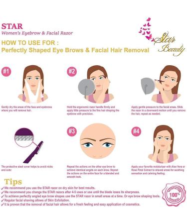 CKANDAY Eyebrow Razor Trimmer 24 Pieces - Precision Facial Shaver for Women & Men | Green Pink Yellow - Buy Online on GoSupps.com