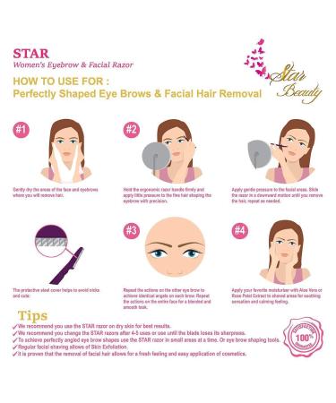 24-Piece Eyebrow Razor Shaper Trimmer Set for Women and Men - ACKLLR Green Pink Yellow - Buy Online on GoSupps.com