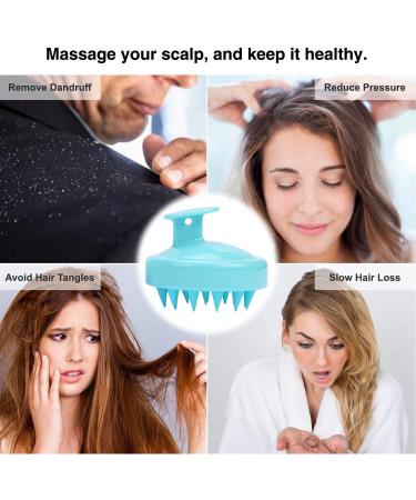 Shop 2-Piece Scalp Massager & Shampoo Brush Set - Soft Silicone Hair Care for Wet & Dry Use | Ideal for Women Men & Pets - Green & Rose Pink - Buy Online on GoSupps.com