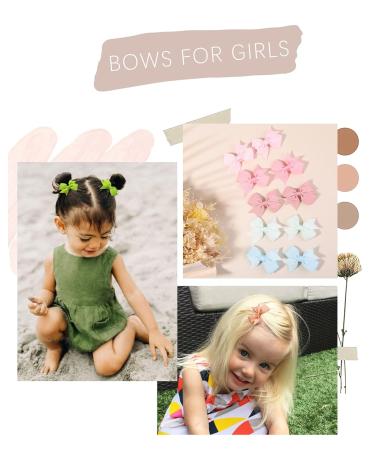 50pcs Grosgrain Hair Clips for Baby Girls - Solid Color Ribbon Mini Loops for Toddlers & Children - Perfect for Newborns & Teens - A50 Set - Buy Online on GoSupps.com
