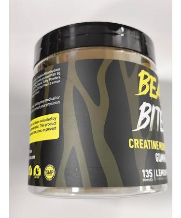 BEAST BITES Nutrition Creatine Monohydrate Gummies 5000mg (135 Count)-Lemon Flavor. - Buy Online on GoSupps.com