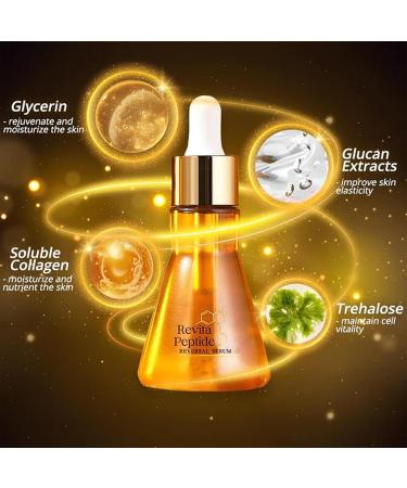 Peptide Firming Essence Repairing Peptide Facial Serums Revitapeptide Reversal Serums Hyaluronic Acid Moisturizing Whitening Essence for Men Women Restore Radiant Skin Brightening Skin 50ml(bottle of 4) - Buy Online on GoSupps.com