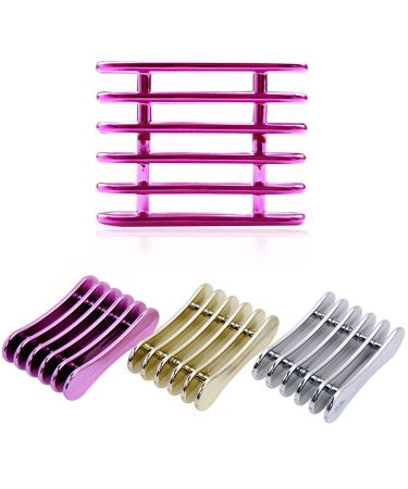Monika car 3 pieces nail brush holder acrylic make-up organizer plastic brush shot stand for nail design tools 5 nail pins gel nails tools accessories violet