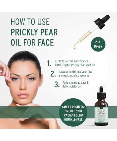 Organic Prickly Pear Seed Oil - Cold Pressed from Morocco (30ml) | Moisturizer for Skin, Face, Body & Hair - Buy Online on GoSupps.com