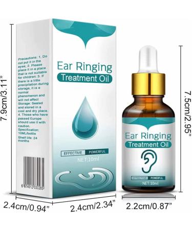 YOOUS Herbal Tinnitus Ear Drops 10ml - Organic Ear Oil for Ear Ringing Relief & Wax Softening - 2pcs - Buy Online on GoSupps.com