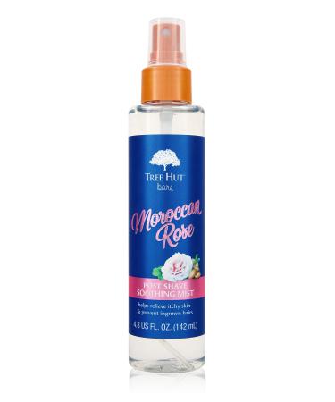 Tree Hut Bare Moroccan Rose Post Shave Mist, 4.8 fl oz, After Shave Spray, Soothe & Smooth Against Razor Bumps & Ingrown Hairs, For All Skin Types