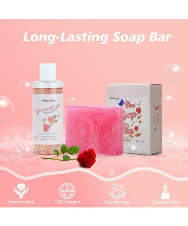 Yoni Wash, Essential Oil & Soap Set for Women - Moisturizing pH Balance, Remove Odor, Feminine Hygiene - Rose Scented - 5.29oz Soap Bar, 2*30ml Oil, 6.7 fl.oz Wash - Buy Online on GoSupps.com