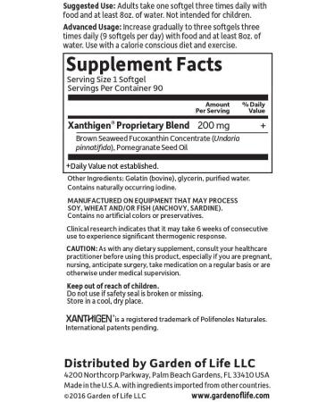 Buy Garden of Life FucoThin 90 Softgels - Premium Weight Management Supplement - Buy Online on GoSupps.com
