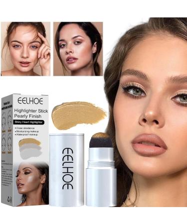 Contouring and Highlighter Stick | Face Highlighters Sticks | Waterproof luminizer Crystal High Gloss Shimmer Cream Powder Highlighter Shaping Trimming Stick Gold Mine Highlights - Buy Online on GoSupps.com