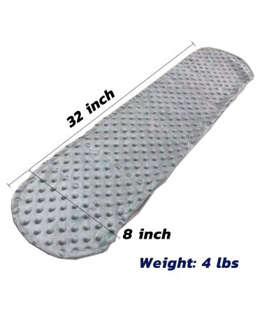 MAXTID Sensory Weighted Shoulder Wrap | 4-Pound Dual Texture Gray Wrap for Adults - Relaxation & Stress Relief - Buy Online on GoSupps.com